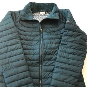 NWOT Columbia Puffer Jacket Teal Womens Large